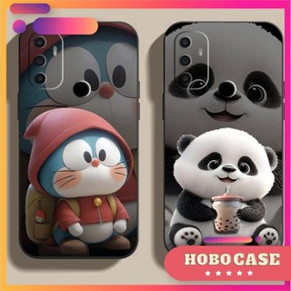 Ốp lưng Oppo A53 in hình Gấu, Thỏ, Doraemon cạnh viền vuông có bảo vệ camera
