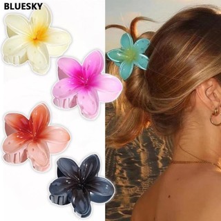 Kẹp tóc hoa lớn màu gradient thời trang dành cho nữ