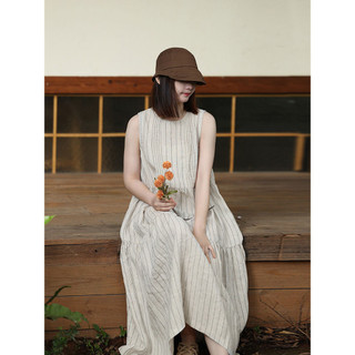 Đầm Dài Đầm Mùa Hè Đầm Nữ Áo Vest Đầm Nữ Cotton Vải Lanh Đầm  