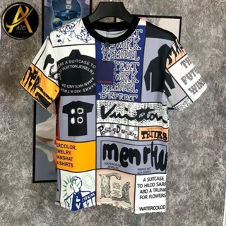 [ AIO LUXURY ] Áo thun - Louis Vuitton - LV Crew Neck Unisex Blended Fabrics new2024