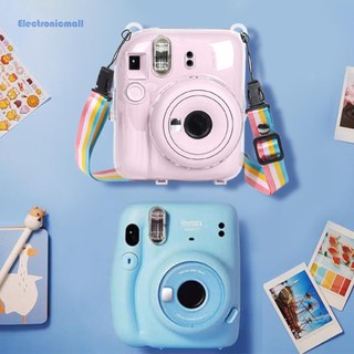 Ốp lưng trong suốt Túi lấp lánh pha lê cho Fujifilm Instax Mini 12 Vỏ bảo vệ Instax Hộp đựng túi Mini có dây đeo