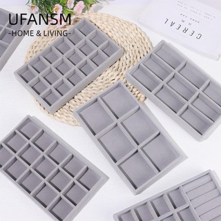 Hộp đựng trang sức UFANSM có nắp sắp xếp cho vòng tay/nhẫn khi đi du lịch