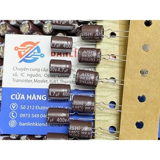 Tụ hóa aishi 4.7uf 400v kích thước 8x11mm