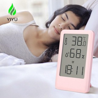 Đồng hồ đo độ ẩm nhiệt độ, với nhiệt kế độ phân giải cao thời tiết Máy đo độ ẩm LCD điện tử kỹ thuật số đa chức năng Phòng đo độ ẩm