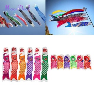 Magideal Nhật Bản Trang Trí Windsock Cá Chép Cờ Thuyền buồm Sân Vườn Treo Trang Trí