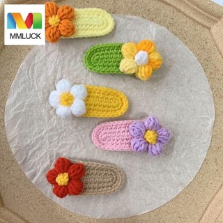 Mmluck phụ kiện búp bê cotton, đan tay hoa búp bê bông chân tóc, búp bê tóc giả kẹp dễ thương mini búp bê nhỏ kẹp tóc phụ kiện quà tặng sinh nhật