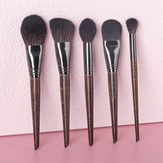 OVW Bộ cọ trang điểm mặt Phấn nền tóc tự nhiên Hightlight Contour Blush Brush 5 chiếc XQ34567