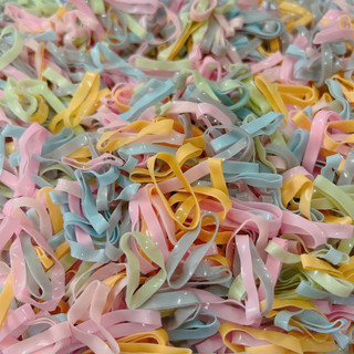 [ giao nhanh 2h ] Thun Cột Tóc Đen Và Nhiều Màu Chun Dai Co Dãn Tốt (50GR - 100GR)