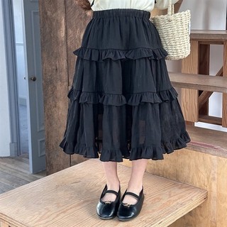 (𝑯𝒂̀𝒏𝒈 𝒄𝒐́ 𝒔𝒂̆̃𝒏 - Ảnh thật) Chân váy tầng dài cho bé