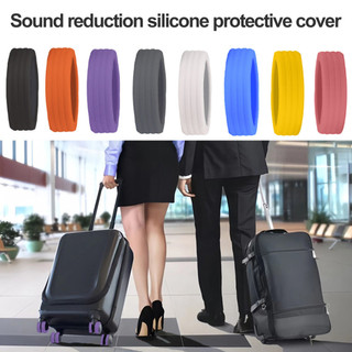 8 Chiếc Vỏ Bảo Vệ Silicon Nhiều Màu Sắc Cho Vali Bánh Xe Giảm Âm Thanh & Hấp Thụ Sốc Bánh Xe Hành Lý Bảo Vệ Màu Trơn Chống Trầy Xước Vali Bao Phụ Kiện Hành Lý