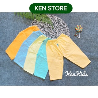 Quần dài màu thun cotton 100% cho bé - 1 cái ken store