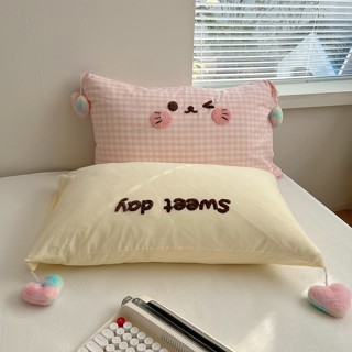 Cô Gái Đáng Yêu Mao Jinxiu Thủ Công Bóng Tình Yêu Vỏ Gối Chất Lượng Cao 100% Cotton Siêu Mềm 1000TC Vỏ Gối Dệt Dày Phong Bì Vỏ Gối