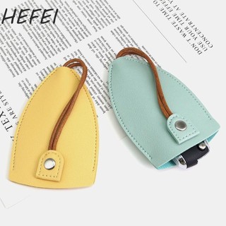 Túi đựng móc khóa kéo HEFEI, Túi chìa khóa bằng da PU Ví chìa khóa PU, Hộp đựng chìa khóa chống nước màu trơn thông thường Người giữ chìa khóa Quà tặng