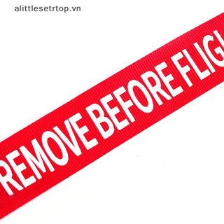 Móc Chìa Khóa Thêu Chữ Remove Before Flight Độc Đáo