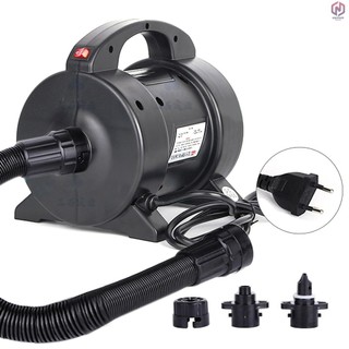 Máy bơm điện cầm tay 1600W Máy bơm nệm không khí lạm phát nhanh Máy bơm không khí điện Máy bơm hơi với 2 đầu phun cho thuyền bè giường không khí