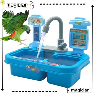 Bồn tắm vẹt MAG, đa chức năng có vòi tắm cho chim, dành cho hộp tắm tự động cho chim cỡ trung bình nhỏ