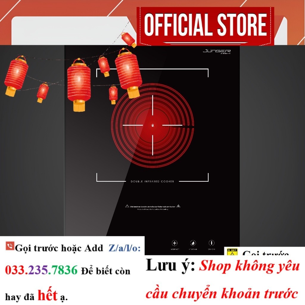 Bếp hồng ngoại đơn Junger MT-92 Công suất 2200W <NeW>