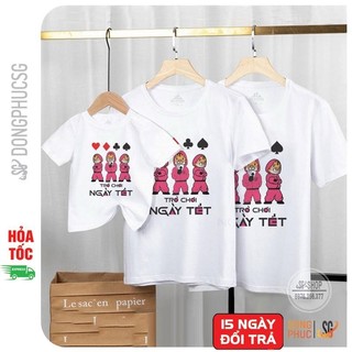 Áo thun Tết độc đáo đồ đồng phục gia đình hội nhóm cặp đôi nam nữ thun dày dặn SGY309 DONGPHUCSG