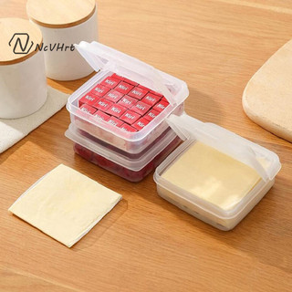 Ncvhrt 1 hộp bảo quản phô mai bơ tủ lạnh di động rau quả tươi giữ hộp đựng phô mai trong suốt / mới /