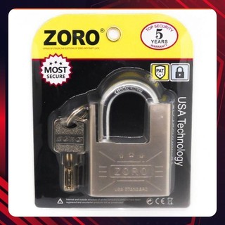 Ổ khóa ZORO 6 phân chống cắt,chìa muỗng ⚡FREE SHIP⚡khóa bấm không cần chìa,khóa chống trộm Công nghệ Mỹ
