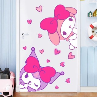 Kuromi Hoạt Hình Dán Cửa Giai Điệu Tự Dính Dán Tường Trẻ Em Bố Trí Phòng Ngủ Trang Trí Hoạt Hình Anime Hàng Hóa