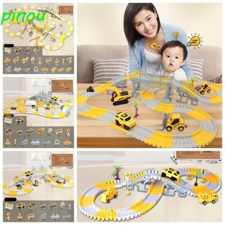 Xe đẩy đồ chơi đua xe trẻ em POOU, Đồ chơi đua xe ô tô DIY Đồ chơi đua xe, Tạo đường đua xe điện Mô hình xe lửa Đường ray Đồ chơi xe lửa Đồ chơi giáo dục trẻ em
