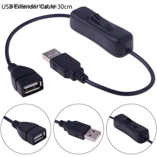 Alittlesetrtop 1pc usb 2.0 cáp mở rộng mở rộng nam sang nữ có công tắc bật / tắt cáp vn