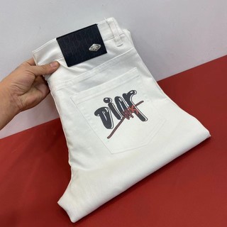 DSPX DIOR Spring and Summer Heavy Craft Wash European Goods Stretch Slim Narrow Bottom of a Trouser Leg Jeans