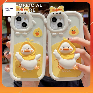 Ốp Lưng Nơ Trong Suốt - Beautiful Yellow Duck iphone 7/8/7plus/8plus/x/xs/xr/11/12/13/14/pro/promax/plus