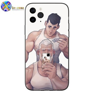 Thích hợp cho iphone11 Vỏ Điện Thoại iphone Ốp Lưng Điện Thoại Cặp Đôi Cơ Bắp Vỏ Điện Thoại Thích Hợp Cho Apple 14PRO Chống Sốc Frosted ROGG