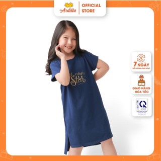 Váy Suông Xẻ Gấu Bé Gái ARDILLA Chất Liệu Cotton Thoáng Mát, Kiểu Dáng Xinh Xắn, Dễ Thương Cho Bé 10-15 Tuổi T104GSS20
