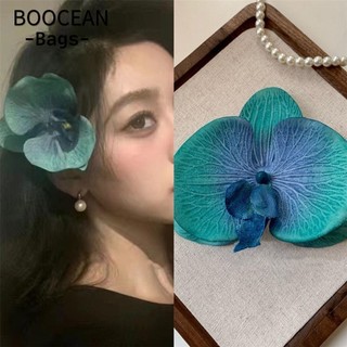  Kẹp Tóc BOOCEAN Kẹp Tóc Hoa Handmade Sang Trọng Quà Tặng Cát Bãi Biển Phong Lan Phụ Kiện Tóc Bướm Kẹp Tóc Nữ 