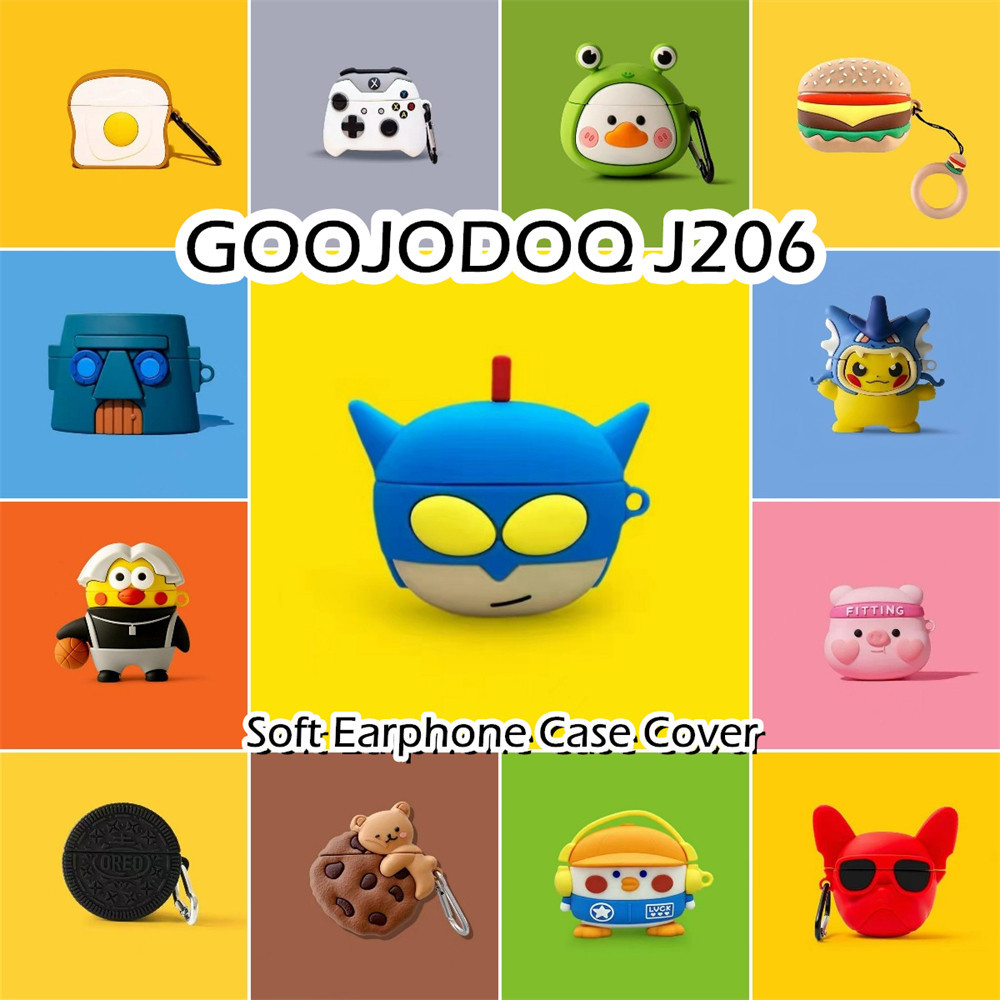 GOOJODOQ [Còn hàng] Dành cho Ốp lưng GOOOJDOQ J206 Dòng phim hoạt hình siêu mát Vỏ tai nghe silicon 