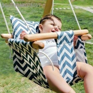 Southdakota051 Ghế xích đu ngoài trời cho bé bằng vải cotton mềm thoáng khí Võng trong nhà