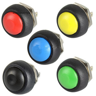 Bình mới đầy màu sắc 12 mm chống nước tạm thời bật / tắt nút nhấn mini công tắc tròn thời trang đầy màu sắc aterproof tạm thời bật / tắt nút nhấn công tắc tròn mini đầy màu sắc 12mm chống thấm nước