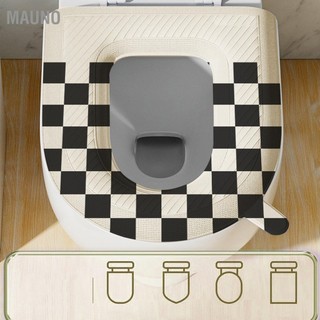 Mauno Ghế Ngồi Vệ Sinh Miếng Lót Chống Thấm Nước Checkerboard In Có Thể Giặt Đệm Dày Hơn Thảm Ấm
