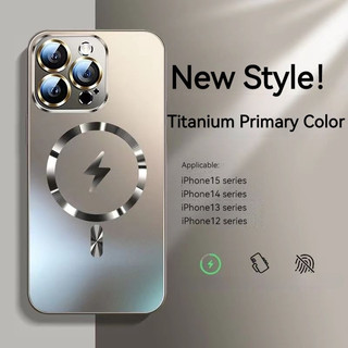  Chất Lượng Cao AG Titan Ash Kính Cường Lực Từ Tính Ốp lưng Iphone 15 13 14 12 Pro Max Bao Gồm Tất Cả Bảo Vệ Ống Kính Nano Chống Vân Tay Mờ Mặt Sau Cứng 