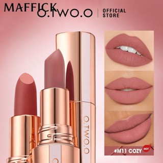 O.two.o Matte Silky Lipstick Chống thấm nước Son bóng Liptint Lasting Non-stick Cup Lip Cosmetics Trang điểm [bluey]