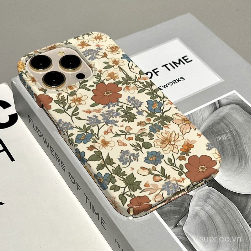 Ốp điện thoại họa tiết graffiti retro hoa dại tương thích với iPhone 14 15 16 Pro Max 14 Pro Max XS 