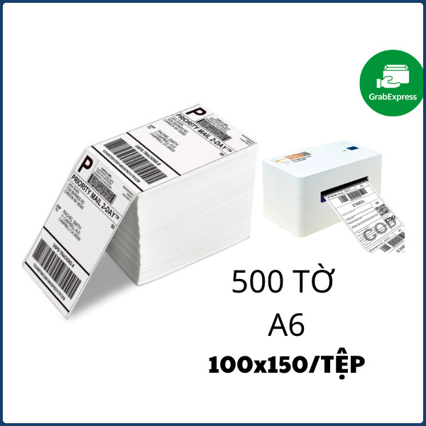 GIẤY IN NHIỆT DECAL TỆP A6/A7 TỆP 500 TỜ