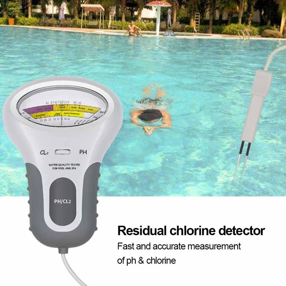 PH Tester Portable Residual Chlorine Detector Water Quality Analyzer for Drinking water Spa Swimming