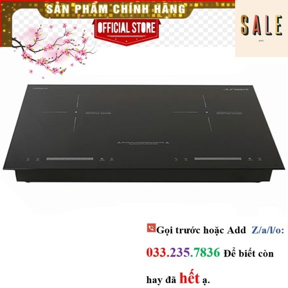 SỐc Bếp từ đôi Junger NKD22+ 4000W tặng máy hút mùi kính cong