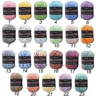 Sữa ngọt ngào mềm cotton đan sợi len sợi dày sợi nhung sợi đan tay len móc sợi cho diy