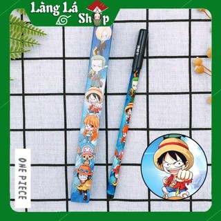 Bút Viết cao cấp Anime One piece (Đảo hải tặc) - Dạ bi mực đen kèm hộp in hình thân bút và hộp