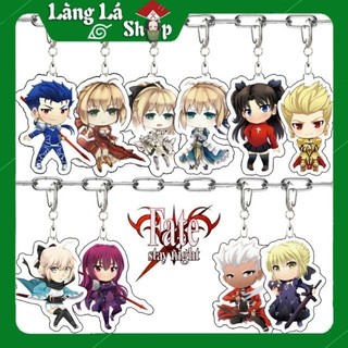 Móc khoá Mica anime manga FATE (Cuộc Chiến Chén Thánh) Nhựa Cứng Acrylic In 2 mặt sắc nét
