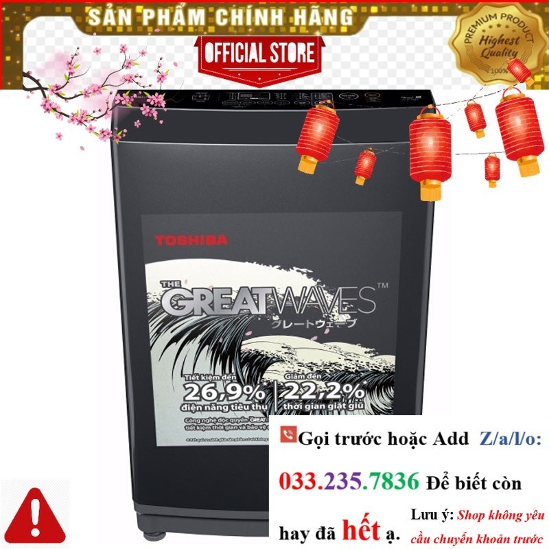 Máy giặt Toshiba 9Kg AW-M1000FV(MK) <nEw<