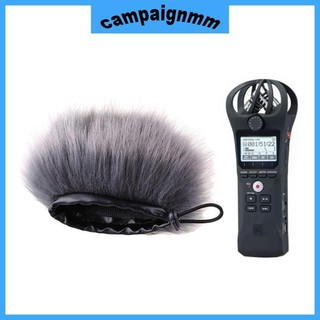 Trại Ngoài Trời Nhân Tạo Lông Gió Micro Bao Muff Kính Chắn Gió Tay Cho Zoom H1N Tiện Dụng Ghi Kính Chắn Gió