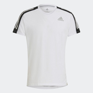 adidas Chạy Áo thun chạy bộ 3 Sọc Own The Run Nam trắng GM1596
