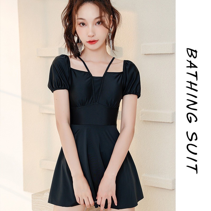 Đồ Bơi Nữ Phong Cách Mới Che Thịt Ôm Hơn Nhìn Cổ Tích ins Phong Cách Một Mảnh Đồ Bơi Eo Cao Sling Mùa Xuân Nóng Sw | BigBuy360 - bigbuy360.vn