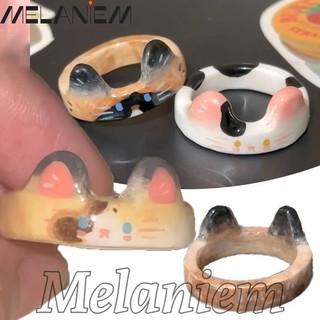 Nhẫn Mèo Nhỏ Màu Hồng - Quà Tặng Ngày Lễ Tình Nhân - Vui Nhộn - Hoạt Hình, Dễ Thương - Nhẫn Ngón Tay Mèo Ragdolls - Ngọt Ngào - Phụ Kiện Trang Trí Trang Sức - Nhựa - Nhẫn Mở Cặp Đôi